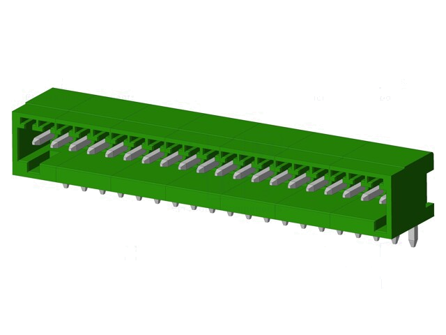 Connector: ontkoppelbare terminal strip; contact; mannelijk Connector: ontkoppelbare terminal strip; contact; mannelijk